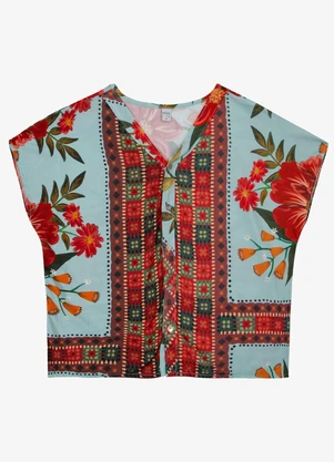 Blusa Feminina Estampada Infinita Cor (Azul) - INFINITA COR