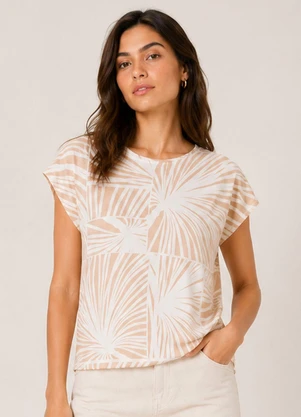 Select - Blusa Feminina Estampada Marrom - SELECT