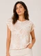 Select - Blusa Feminina Estampada Azul - variação: Marrom