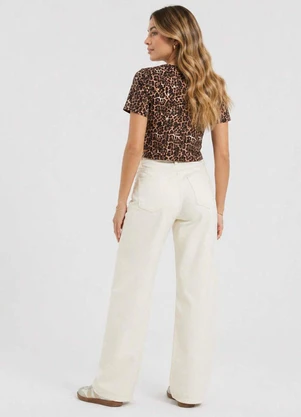 Select - Blusa Feminina Estampada Marrom - SELECT