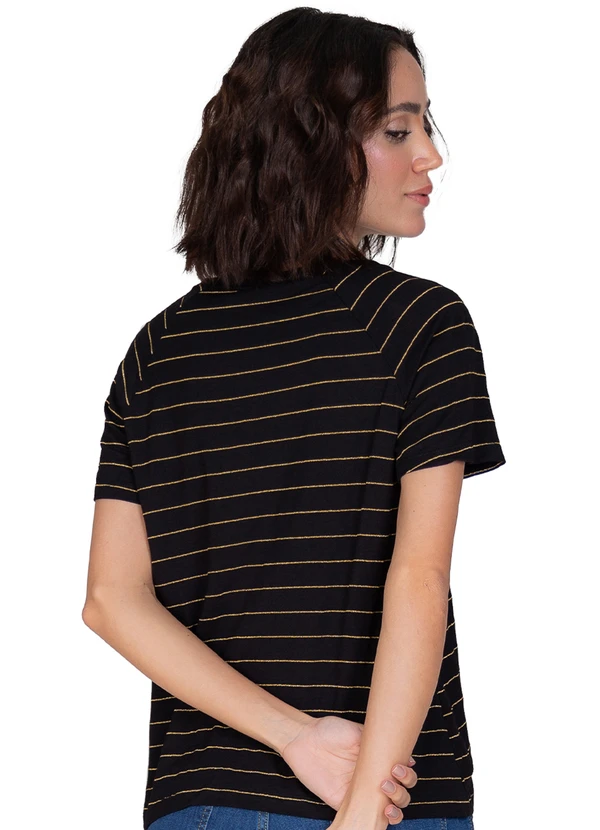 Rovitex - Blusa Feminina Estampada  Preto 2