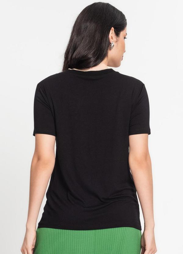 Rovitex - Blusa Feminina Estampada Preto 2