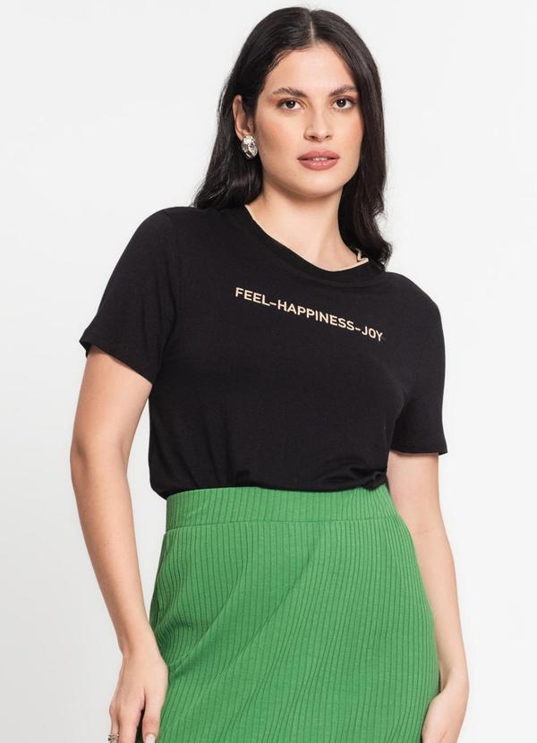 Rovitex - Blusa Feminina Estampada Preto 4