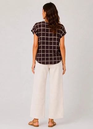 Select - Blusa Feminina Estampada Preto - SELECT