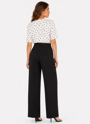 Infinita Cor - Blusa Feminina Estampada Preto - INFINITA COR