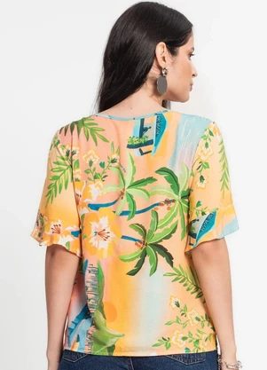 Infinita Cor - Blusa Feminina Estampada Rosa - INFINITA COR