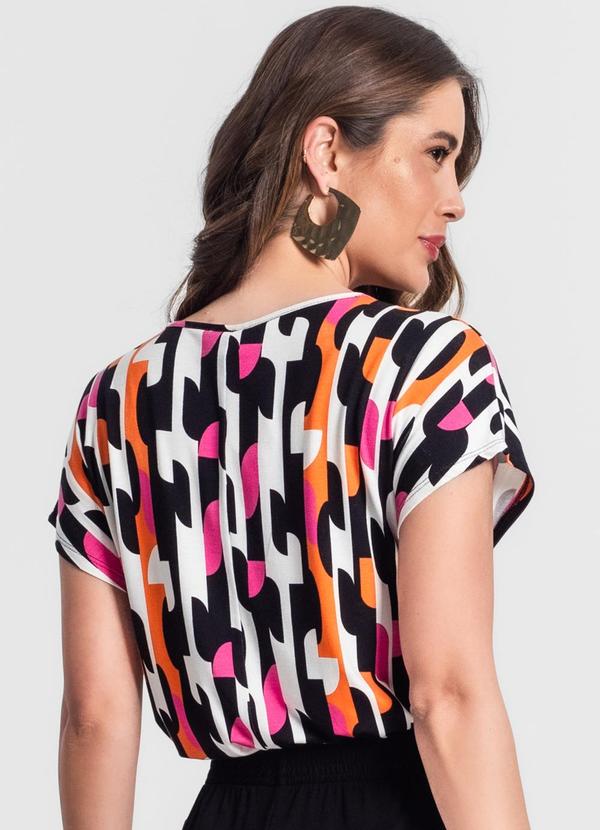 Rovitex - Blusa Feminina Estampada Rosa 2