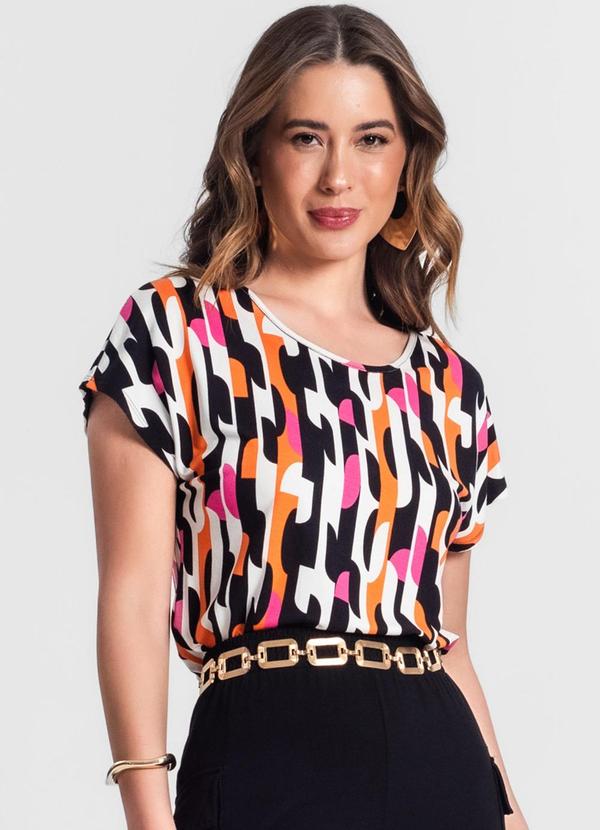 Rovitex - Blusa Feminina Estampada Rosa 4