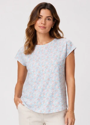 Select - Blusa Feminina Estampada Rosa - SELECT