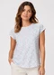 Select - Blusa Feminina Estampada Azul - variação: Rosa