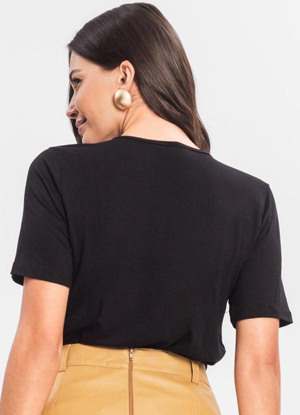 Rovitex - Blusa Feminina Estampada Rovitex Preto 2