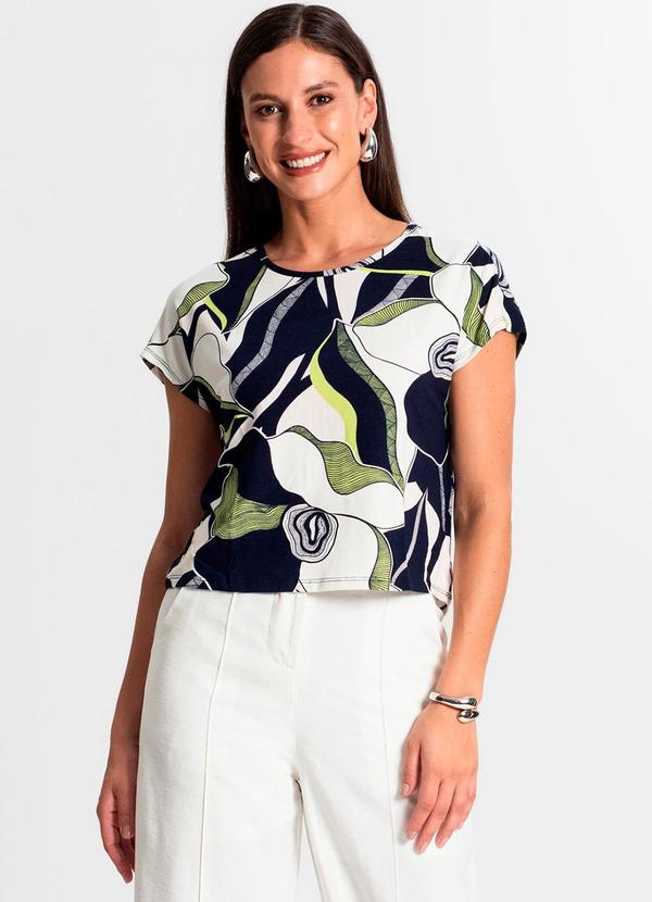 Rovitex - Blusa Feminina Estampada Verde 3