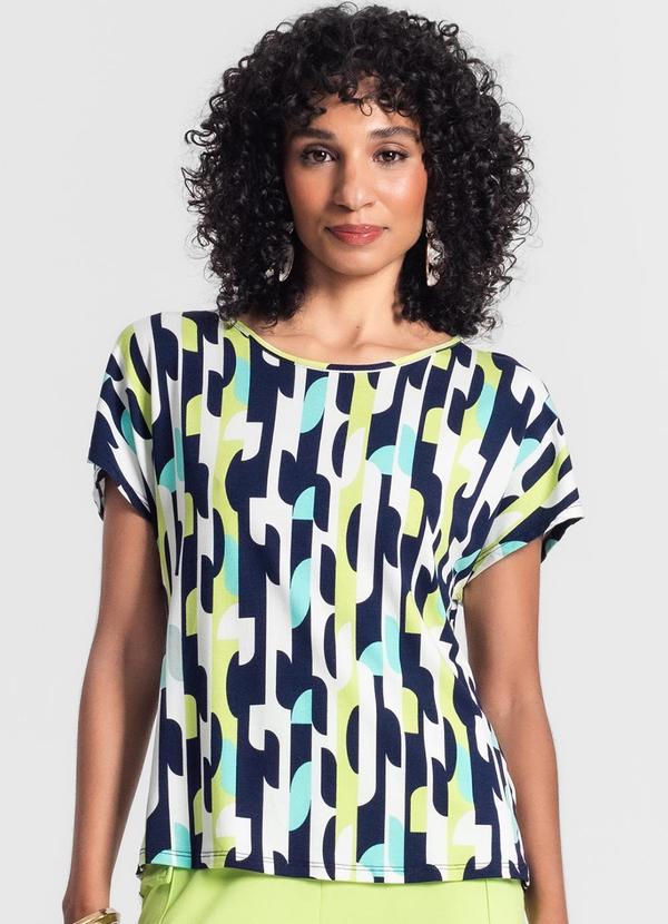 Rovitex - Blusa Feminina Estampada Verde