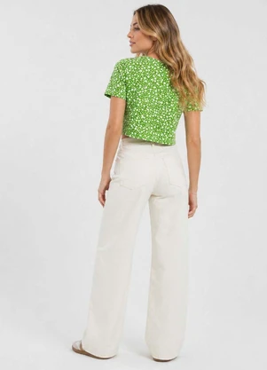 Select - Blusa Feminina Estampada Verde - SELECT