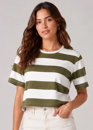 Infinita Cor - Blusa Feminina Estampada Verde - INFINITA COR