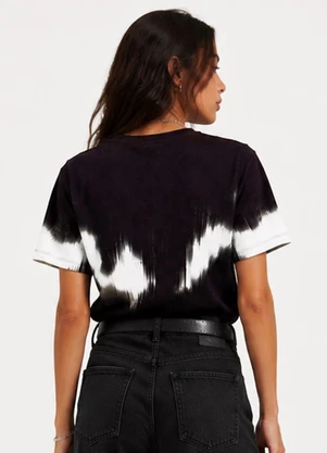 Infinita Cor - Blusa Feminina Estampada Viscotorcion Preto - INFINITA COR