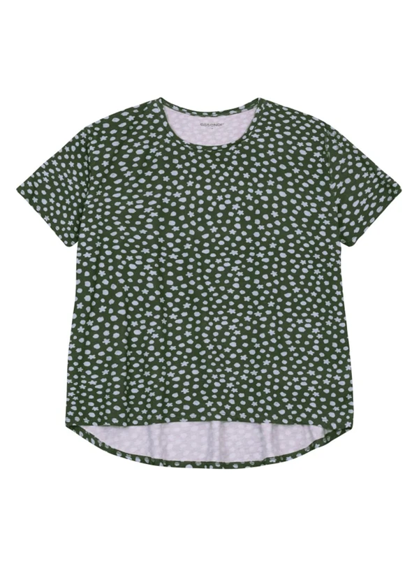 Essendi - Blusa Feminina Geométrica em Viscolycra Verde 3