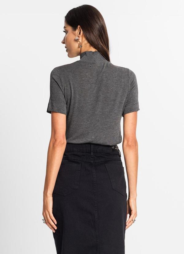Endless - Blusa Feminina Gola Alta Cinza 2