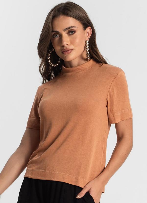 Endless - Blusa Feminina Gola Alta Marrom 1