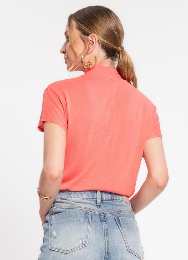 Rovitex - Blusa Feminina Gola Alta Rosa 3