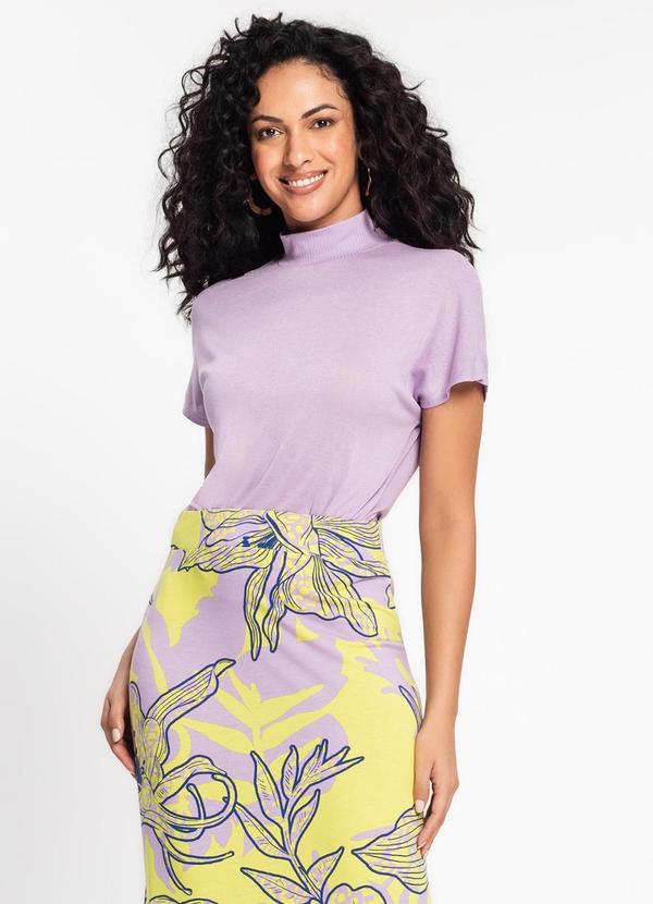 Rovitex - Blusa Feminina Gola Alta Roxo 1