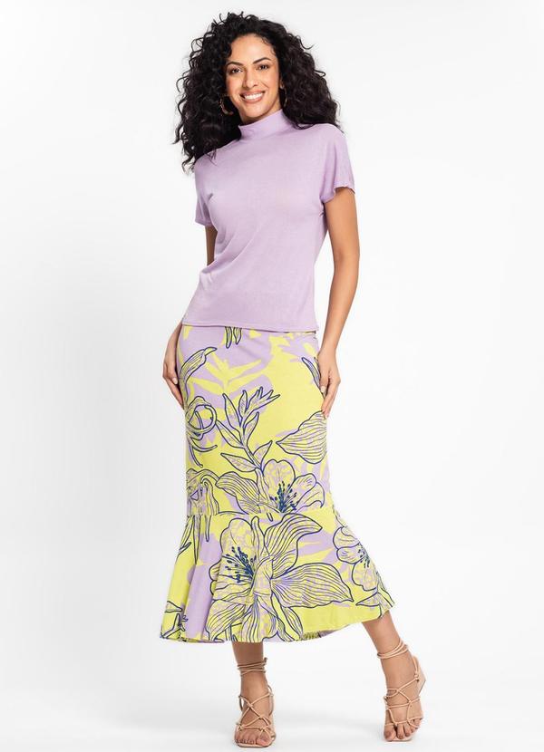 Rovitex - Blusa Feminina Gola Alta Roxo 3