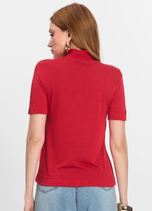 Endless - Blusa Feminina Gola Alta Vermelho - ENDLESS