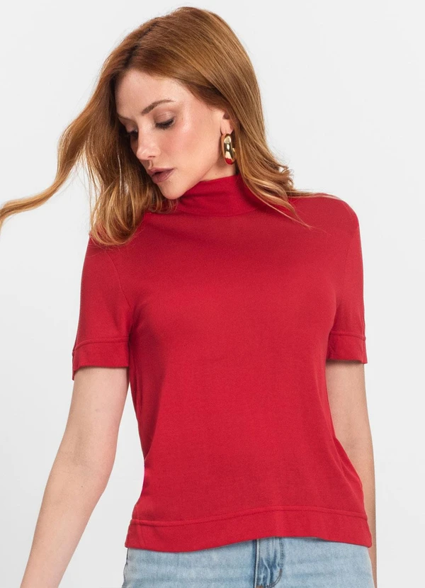 Endless - Blusa Feminina Gola Alta Vermelho 4