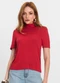 Endless - Blusa Feminina Gola Alta Rosa - variação: Vermelho