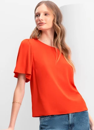 Essendi - Blusa Feminina Laranja - ESSENDI