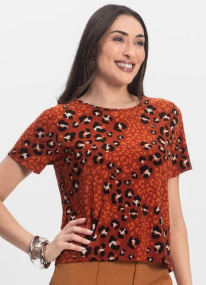 Infinita Cor - Blusa Feminina Laranja - INFINITA COR