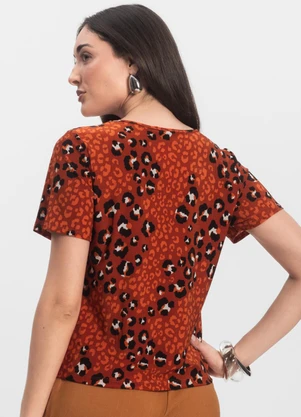 Infinita Cor - Blusa Feminina Laranja - INFINITA COR