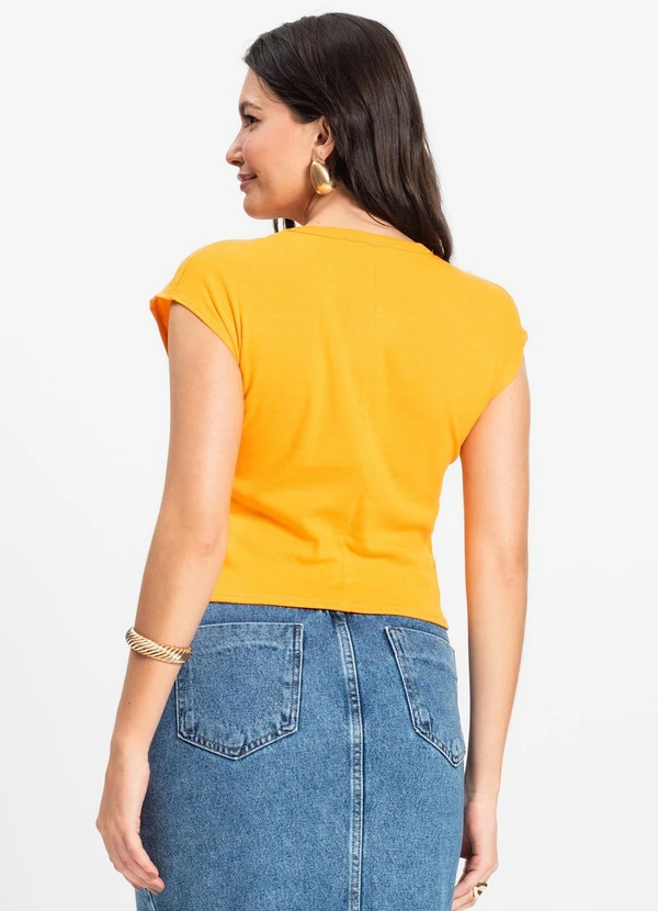 Infinita Cor - Blusa Feminina Laranja 2