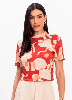 Infinita Cor - Blusa Feminina Laranja - INFINITA COR