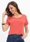 Infinita Cor - Blusa Feminina Verde - variação: Laranja
