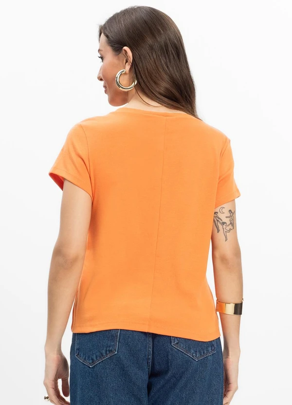 Infinita Cor - Blusa Feminina Laranja 2