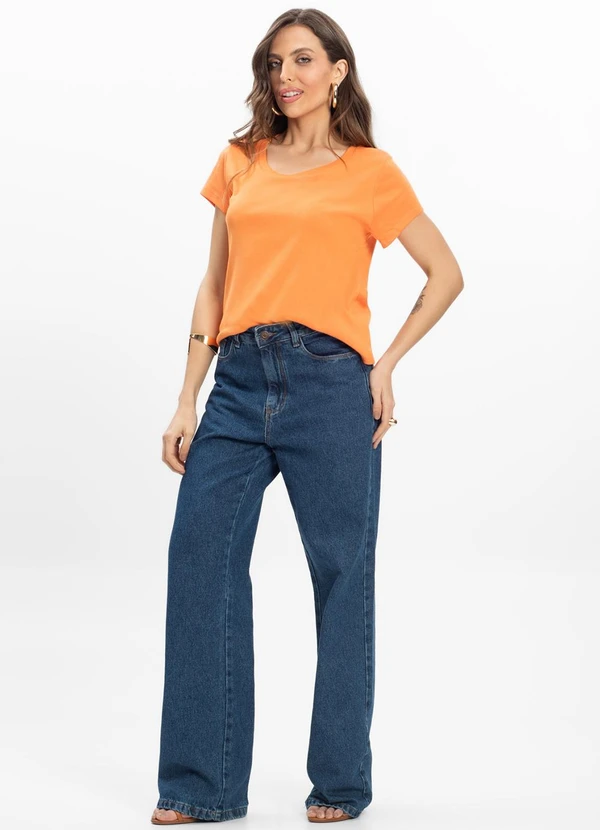 Infinita Cor - Blusa Feminina Laranja 3