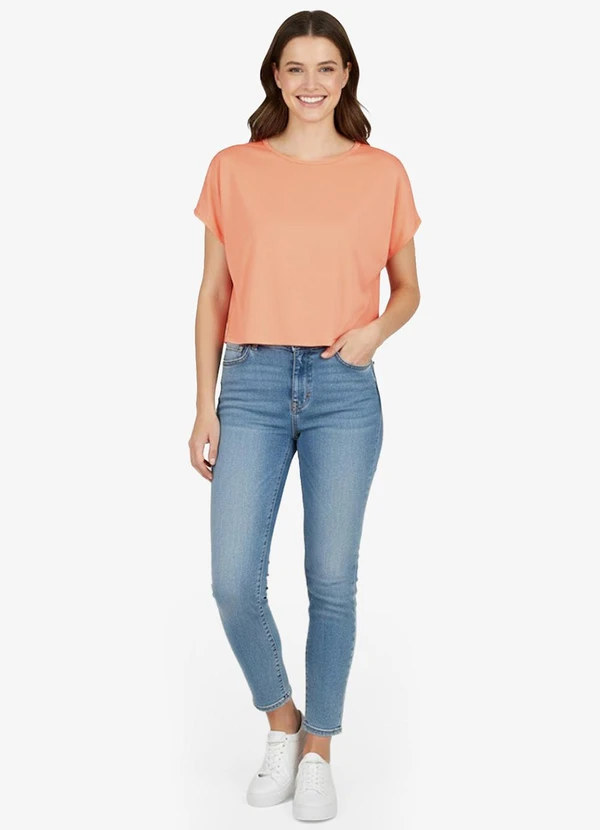 Infinita Cor - Blusa Feminina Laranja 4