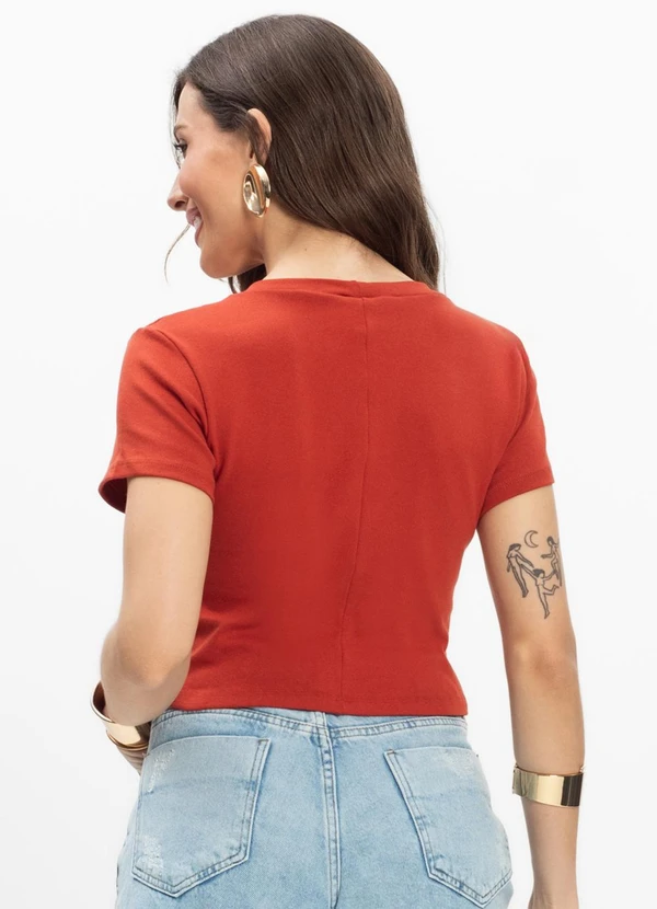 Infinita Cor - Blusa Feminina Laranja 2