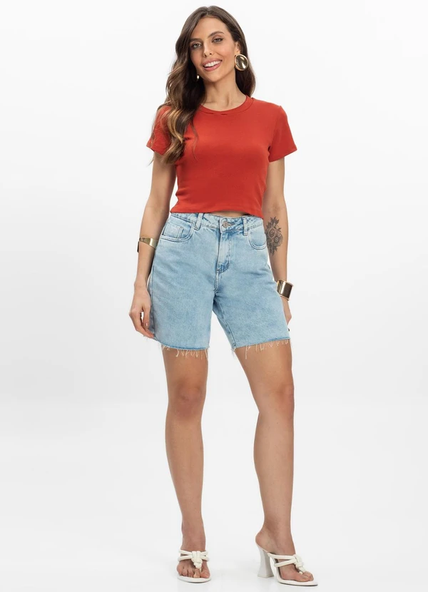 Infinita Cor - Blusa Feminina Laranja 3