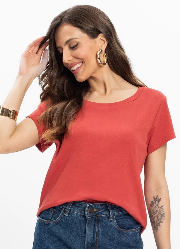 Infinita Cor - Blusa Feminina Laranja 4
