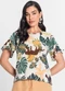 Infinita Cor - Blusa Feminina Liganete Bege - variação: Bege