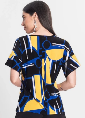 Infinita Cor - Blusa Feminina Liganete Preto - INFINITA COR