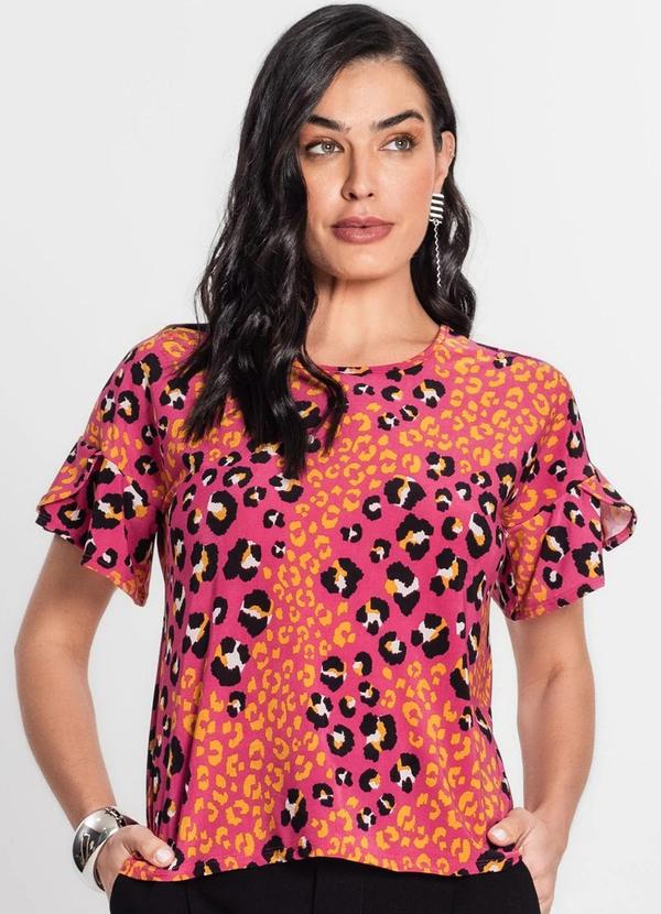 Infinita Cor - Blusa Feminina Liganete Rosa