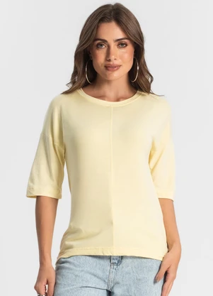 Select - Blusa Feminina Lisa Amarelo - SELECT