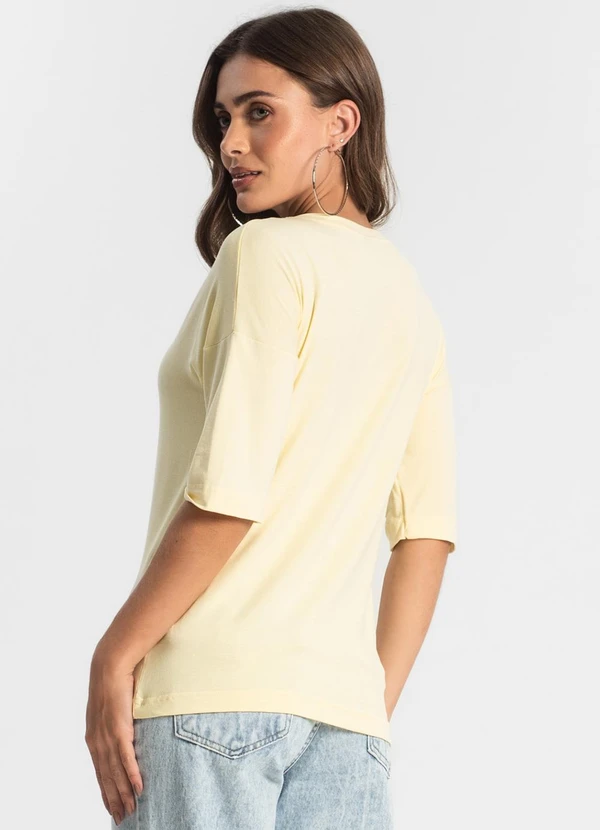 Select - Blusa Feminina Lisa Amarelo 2