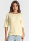 Select - Blusa Feminina Lisa Roxo - variação: Amarelo