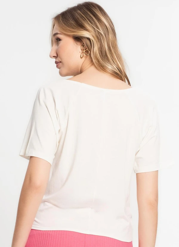 Infinita Cor - Blusa Feminina Lisa Bege 2