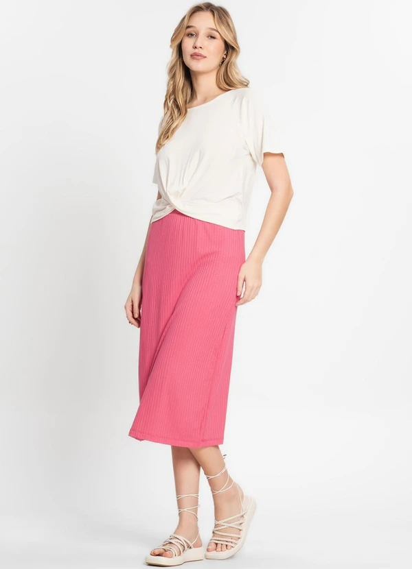 Infinita Cor - Blusa Feminina Lisa Bege 3