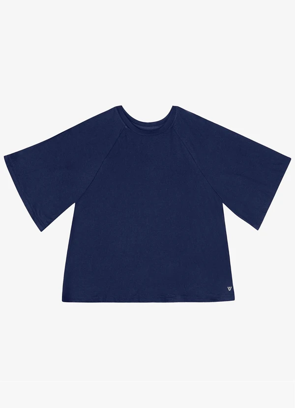 Veev - Blusa Feminina Lisa em Malha Modal Azul
